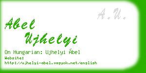 abel ujhelyi business card